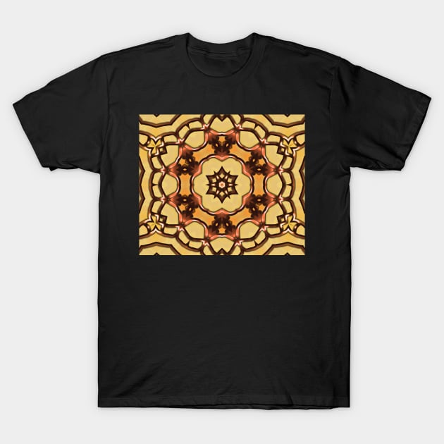 kaleidoscopic picture of something like an Arabic pattern T-Shirt by Hujer